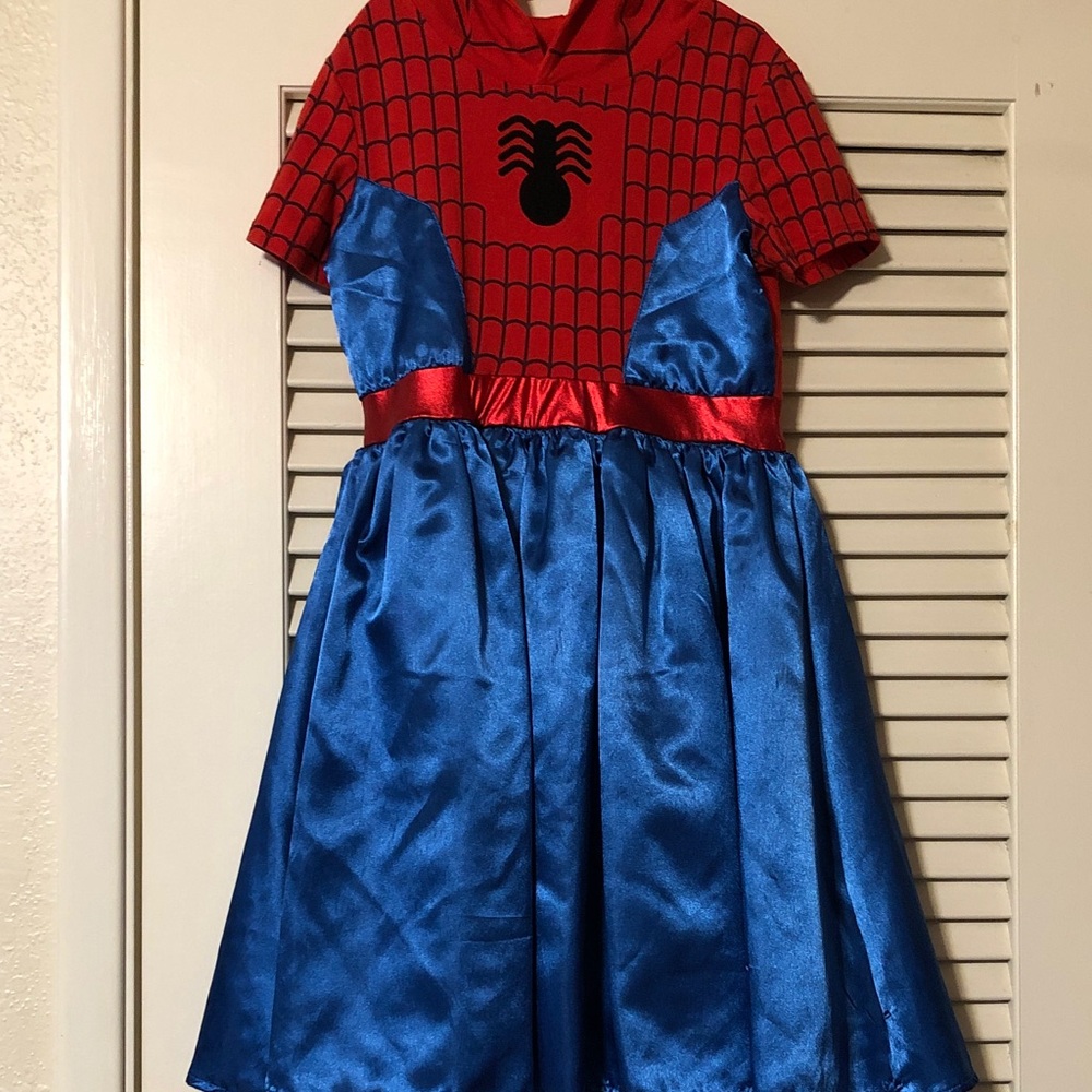 Spiderman Hooded Dress Size 10/12
